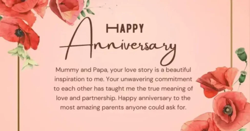 Heartfelt Anniversary Wishes for Parents from Their Son