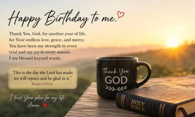 Birthday Captions for Myself Thanking God