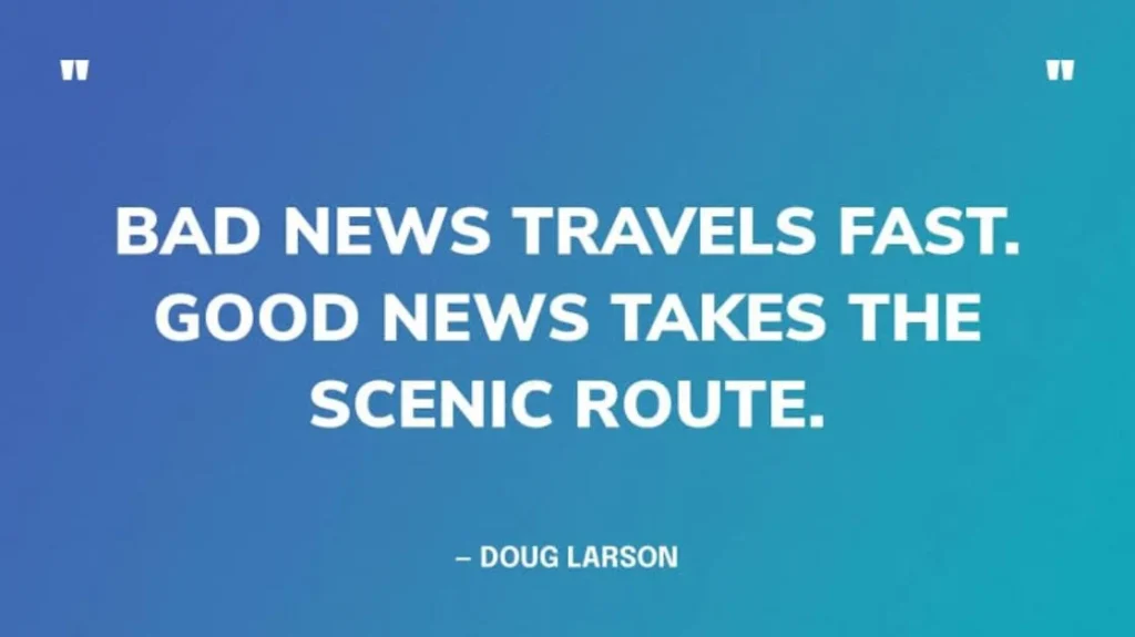 Short Good News Quotes