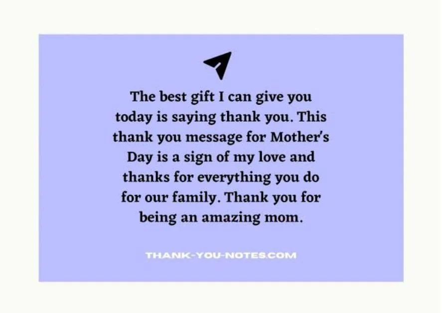 Short Thank You for Making Me a Mother Messages