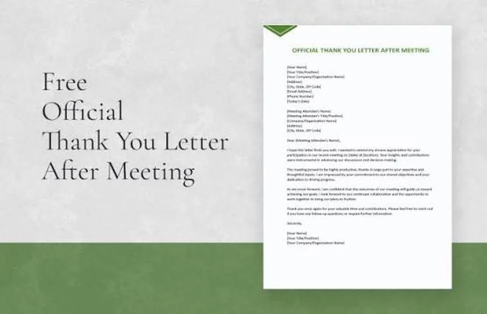 Thank You Email After Factory or Office Tour