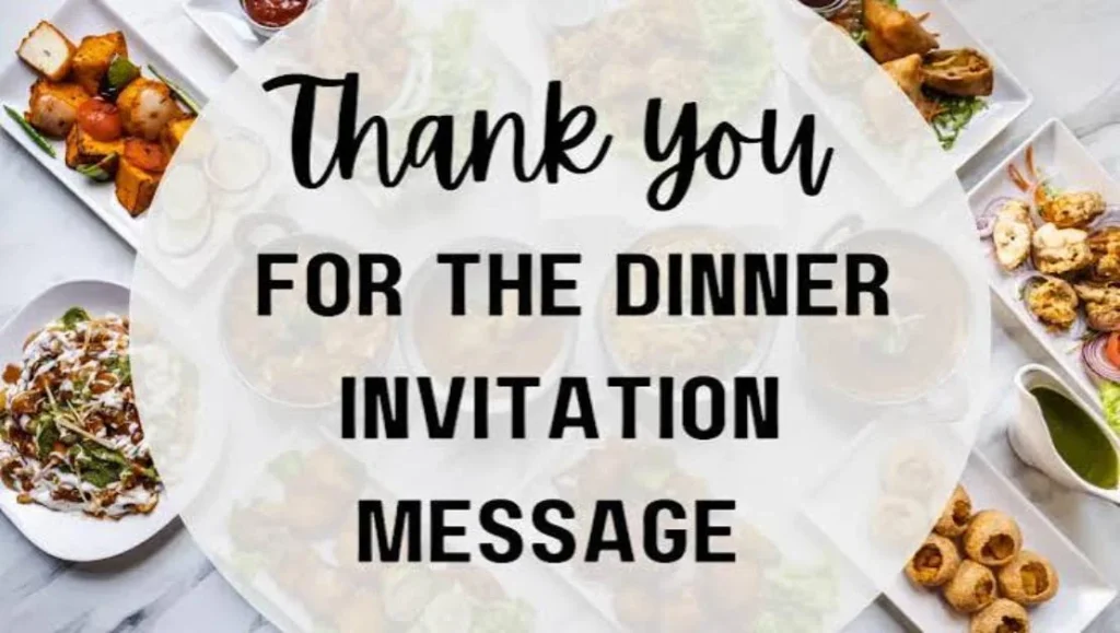 Thank You for Dinner Messages for Friends