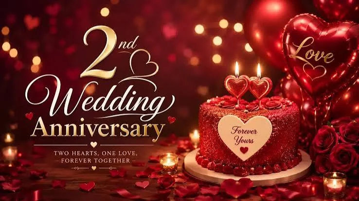 Romantic 2nd Wedding Anniversary Wishes for Husband