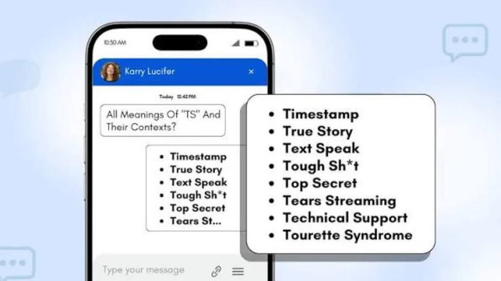 What Does TS Mean in Text & Chat