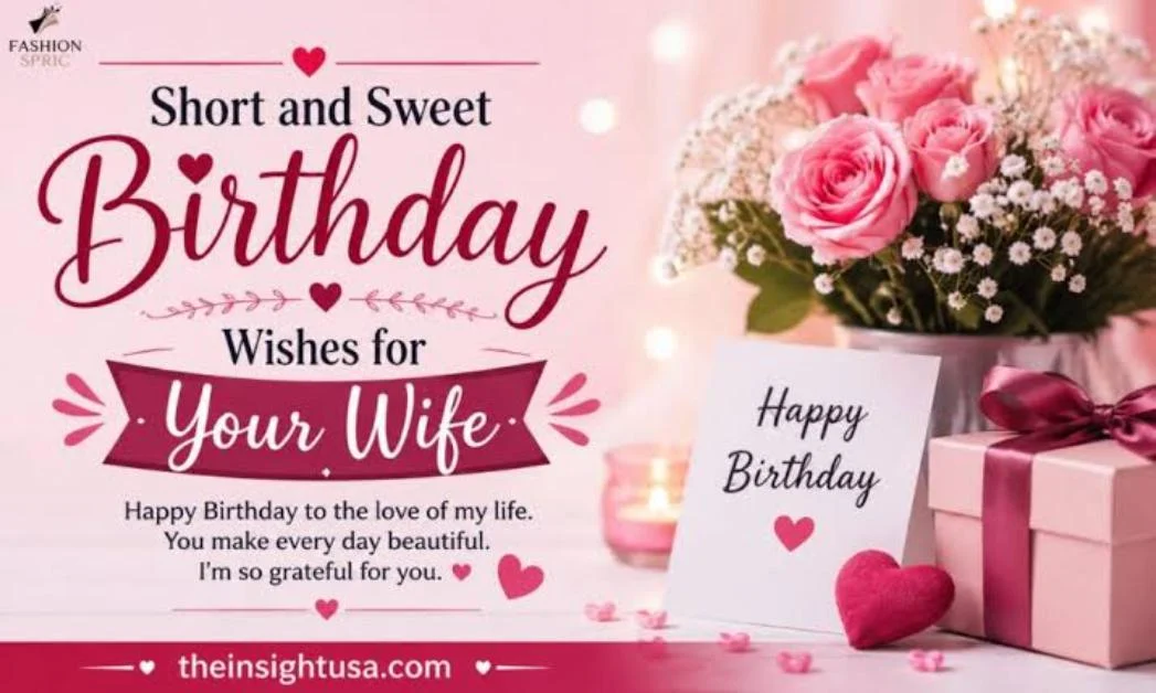 Short Birthday Wishes for Wife